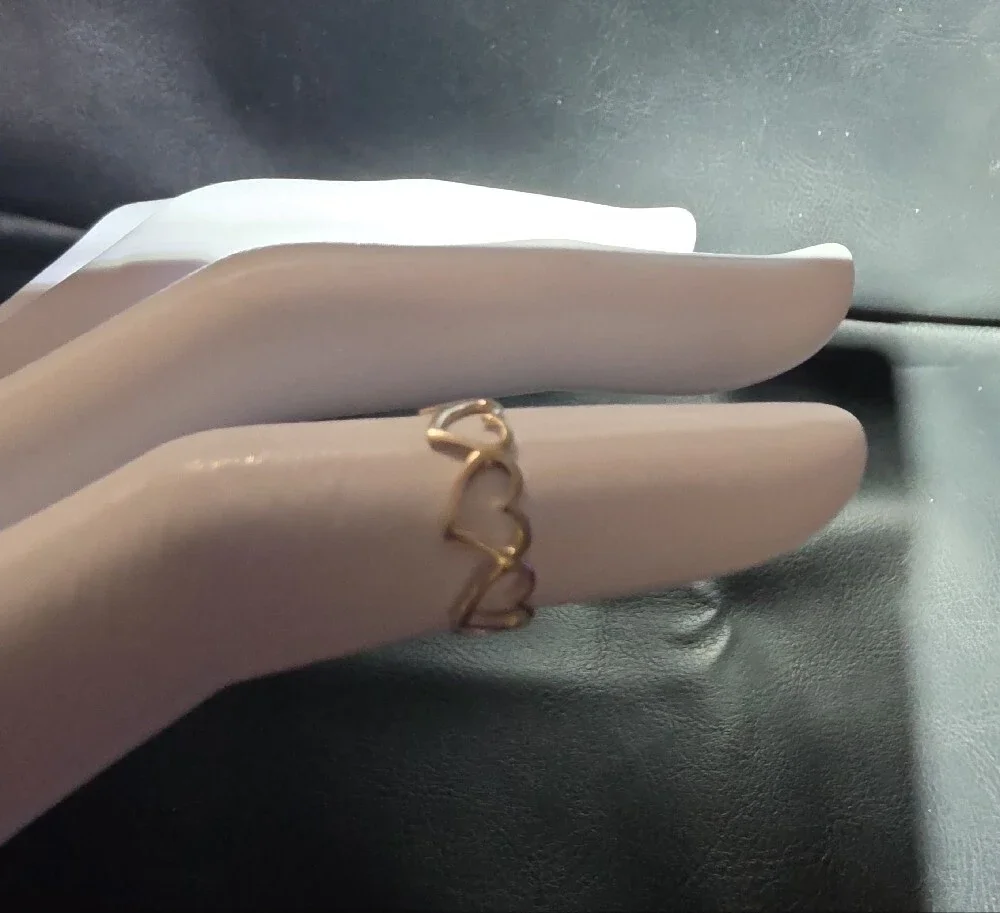 925 Heart Link Ring - Classic Women Jewelry